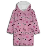 Barbie Sweatponcho Barbie Kuschelponcho Kuscheldecke mit Ärmeln Kapuze Tasche XS-L bunt