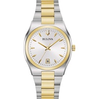 Bulova Damen Analog Quarz Uhr mit Edelstahl Armband 98M132