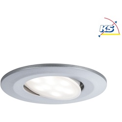 Paulmann Outdoor LED Einbauspot CALLA IP65, schwenkbar, 230V, je 6W 4000K 680lm 100°, Chrom matt PAUL-99928
