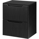 [en.casa] Waschbeckenunterschrank Skelbolu 50,4 x 59,5 x 40 cm Schwarz