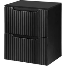 [en.casa] Waschbeckenunterschrank Skelbolu 50,4 x 59,5 x 40 cm Schwarz