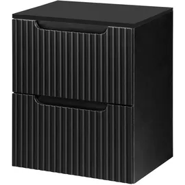 [en.casa] Waschbeckenunterschrank Skelbolu 50,4 x 59,5 x 40 cm Schwarz