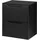 [en.casa] Waschbeckenunterschrank Skelbolu 50,4 x 59,5 x 40 cm Schwarz