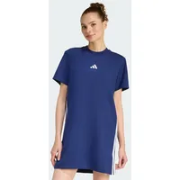 adidas Shirtkleid Blau/Weiß M