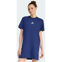adidas Shirtkleid Blau/Weiß M