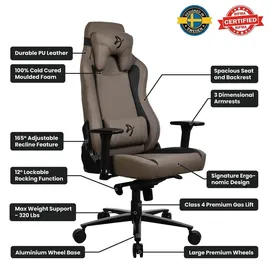 Arozzi Vernazza Gaming-Stuhl Braun