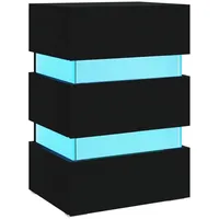 VidaXL LED-Nachttisch Schwarz 45x35x67 cm Holzwerkstoff