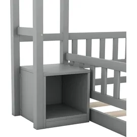 Flieks Hausbett Flieks 140 x 200 cm Kiefer grau