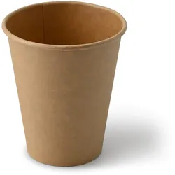 BIOZOYG 1000 Stück Einwegbecher 250ml / 10oz Pappbecher, Kaffeebecher, ungebleicht, ökologisch, kompostierbar, umweltschonend für Coffee to Go