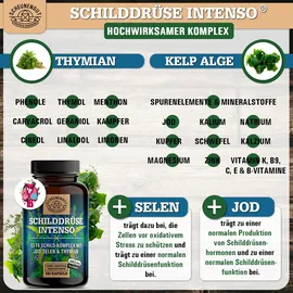 Scheunengut Scheunengut® Schilddrüse Intenso | Jod Selen Komplex Kapseln 180 St