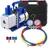 Vevor 136 L/min(4.8CFM) Vakuumpumpe, 249 W(1/3HP) Unterdruckpumpe Vakuumgeräte Pumpe, 5Pa Vakuumpumpe Unterdruckpumpe, Refrigerant Vacuum Pump, Vacuum Pump, Vakuumpumpe Unterdruckpumpe