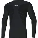 Jako Comfort 2.0 langarm Funktionsshirt Kinder schwarz 116/128