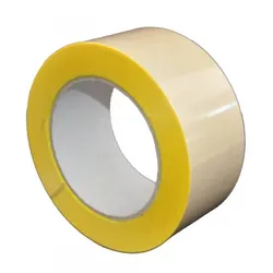 S•K•S 407 Doppelseitiges Klebeband  mit Polypropylen-Träger, Stark / Schwach klebend, Gelb, 400 mm x 50 m, 0,15 mm