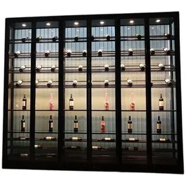 JV Möbel Weinschrank Vitrine Weinkühlschrank Schrankvitrine Glasschrank Weinablage