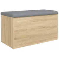 VidaXL Sitzbank mit Stauraum Sonoma-Eiche 82x42x45 cm Holzwerkstoff Modell