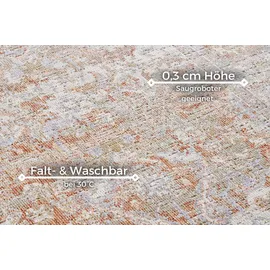 HANSE HOME Teppich HANSE HOME Port Said", rot (creme,rot), B:190cm H:3mm L:280cm, Polypropylen (PP), Teppiche, Teppich, In-& Outdoor, Läufer, Wetterfest, Balkon, Wohnzimmer, Orient