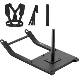 Vevor Gewichtsschlitten Kraftschlitten, Fitness-Krafttrainingsschlitten zur Verbesserung der Geschwindigkeit bei sportlichen Übungen, Fitnessgerät mit Gurt, kompatibel mit 25/51 mm Gewichtsscheiben