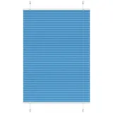 vidaXL Plissee Blau 90x100 cm Stoffbreite 89,4 cm Polyester