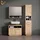 livinity Waschbeckenunterschrank Temo, Artisan Eiche/Anthrazit, 80 x 64 cm
