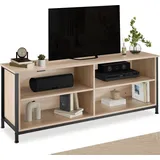Tectake Sideboard 147 x 41 x 60,5 cm Braun