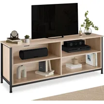 Tectake Sideboard 147 x 41 x 60,5 cm Braun