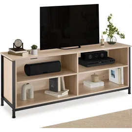 Tectake Sideboard 147 x 41 x 60,5 cm Braun
