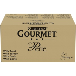 Purina Gourmet Perle Еrlesene Streifen in Gelee Sorten-Mix 96 x 85 g