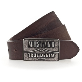 Mustang Men Leather Belt W110 Schwarz - kürzbar