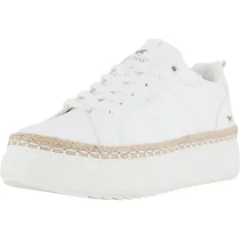 Mustang Damen Plateau Sneaker Weiß 37