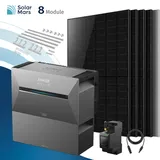 Balkonkraftwerk 4000 Watt mit Speicher Anker SOLIX Solarbank 3 E2700 Pro mit 8x500Wp Solarmodule und MC4 Solarkabel Set - 4000Wp ‚Äì 8 Module / 2x BP2700 / Flachdach/Garten/Wand
