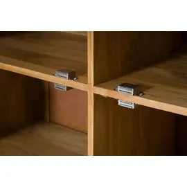 MASSIVMOEBEL24.DE Highboard Mango 110x40x150 hellbraun geölt MIAMI #115