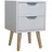 Hti-Living Nachtschrank Thekla 29,7 x 45 x 29,7 cm Weiß