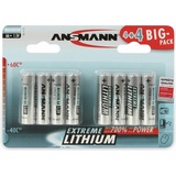 Ansmann 4+4 Extreme Lithium AA Mignon LR 6 Big Pack (8 Stk., AA, 2850 mAh), Batterien + Akkus