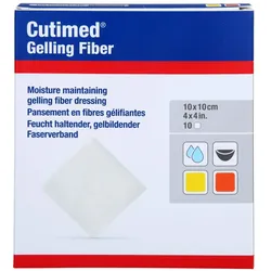 Cutimed Gelling Fiber Kom.10x10 Cm Hydrofaserverb.