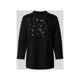 s.Oliver Regular Fit 3/4-Shirt aus Viskose-Mix, Black, 40