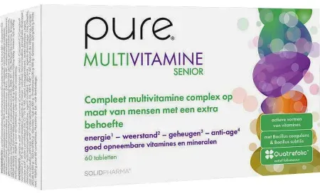 Pure Multivitamine Senior Nahrungsergänzungsmittel 60 Tabletten