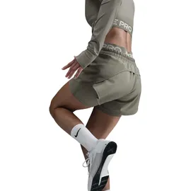 Nike Pro Dri-FIT 2in1 Shorts Damen Khaki/Grün XS