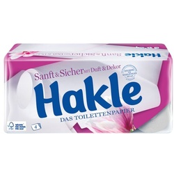 Hakle Toilettenpapier Sanft&Sicher 4-lagig 20 Rollen (1 Pack à 20 Rollen) weiß