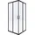 Deante Funkia Duschkabine 90 x 90 cm schwarz/transparent 5908212090336