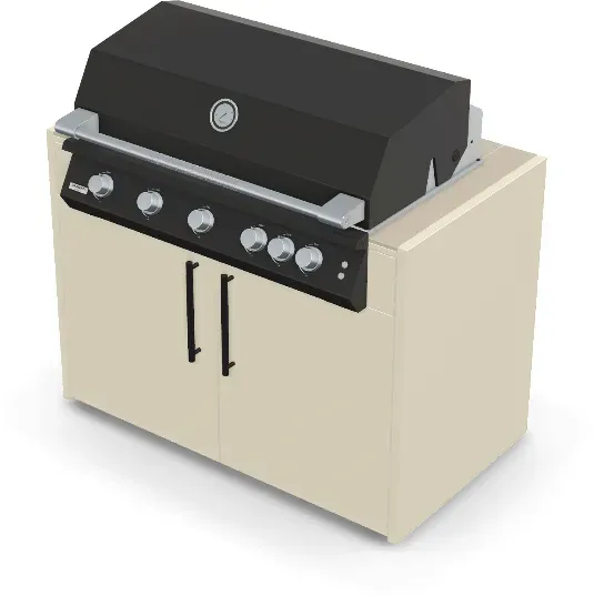 Brabura Fusion 500 RM Modul| Neuestes Edelstahlmodell - Pietra Di Osso / Perle Blanche / Matt schwarzer Griff