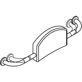 Hewi Rückenstütze 801 umbra mit Befestigungsrosetten