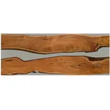 Esstisch Akazie mit Epoxidharz 260x100x76 natur lackiert / Epoxid grau gerade Kante EPOXY Unikat #4