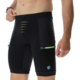 Uyn Strides Running OW Laufshorts Herren B131 black/yellow fluo M