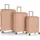 HEYS AirLite Koffer-Set 3-tlg. braun/nude