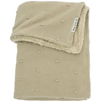 Meyco Baby Mini Knots Teddy 75x100 cm) Minikrippendecke - sand - One Size