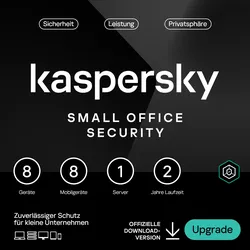 Kaspersky Small Office Security 8 Geräte - 2 Jahre Renewal 8 Geräte + 8 Mobilgeräte + 1 Dateiserver - 2 Jahre