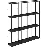 Homcom Wandregal 87,5 x 18 x 100 cm Schwarz