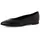 TAMARIS Damen Ballerina Leder flach, schwarz, 37 EU