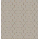 Wow Hexagon Geo Vliestapete 10 m x 52 cm 1 St Lila/Schwarz