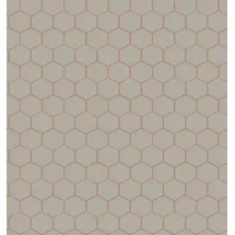 Wow Hexagon Geo Vliestapete 10 m x 52 cm 1 St Lila/Schwarz